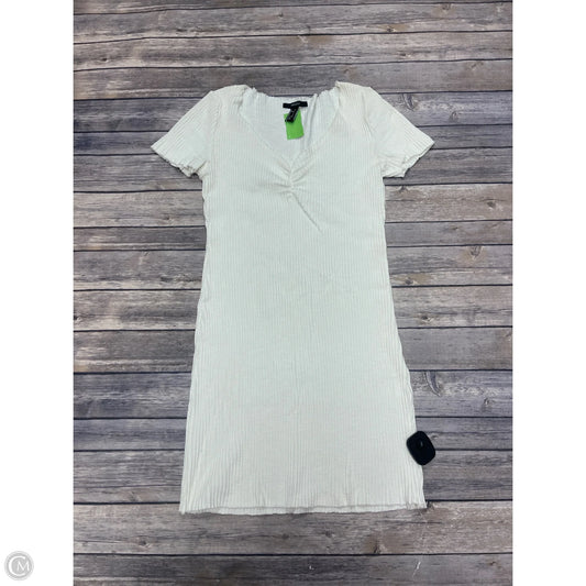 Dress Casual Short By Forever 21 In Ivory, Size: S
