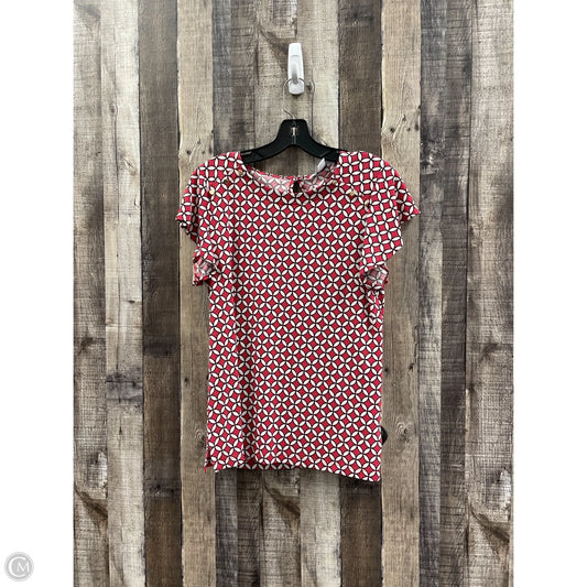 Top Short Sleeve Basic By Liz Claiborne In Red, Size: S