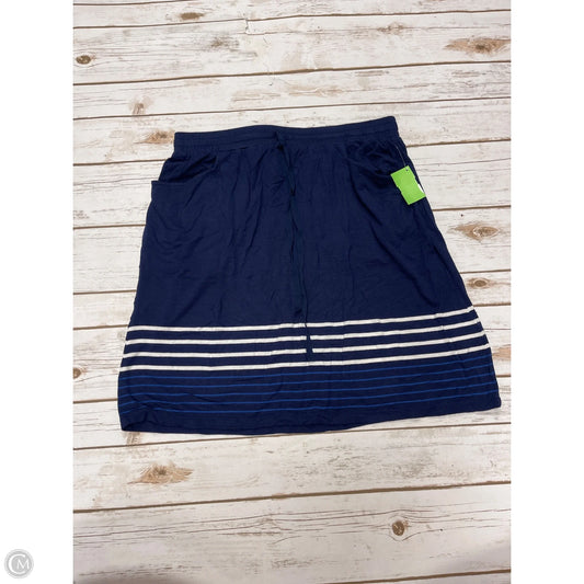Skirt Midi By Max Studio In Navy, Size: M