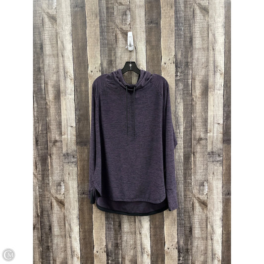 Athletic Top Long Sleeve Collar By Tangerine In Purple, Size: Xl