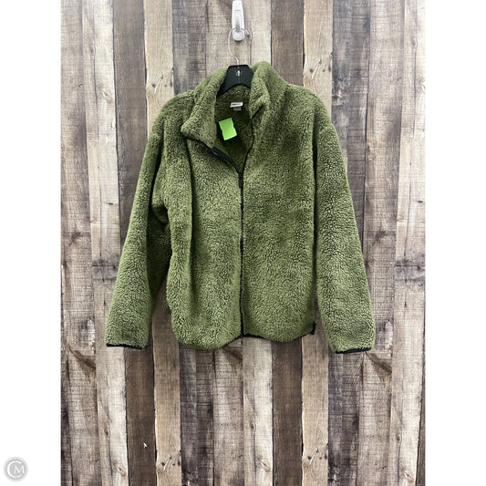 Jacket Fleece By Pink In Green, Size: M