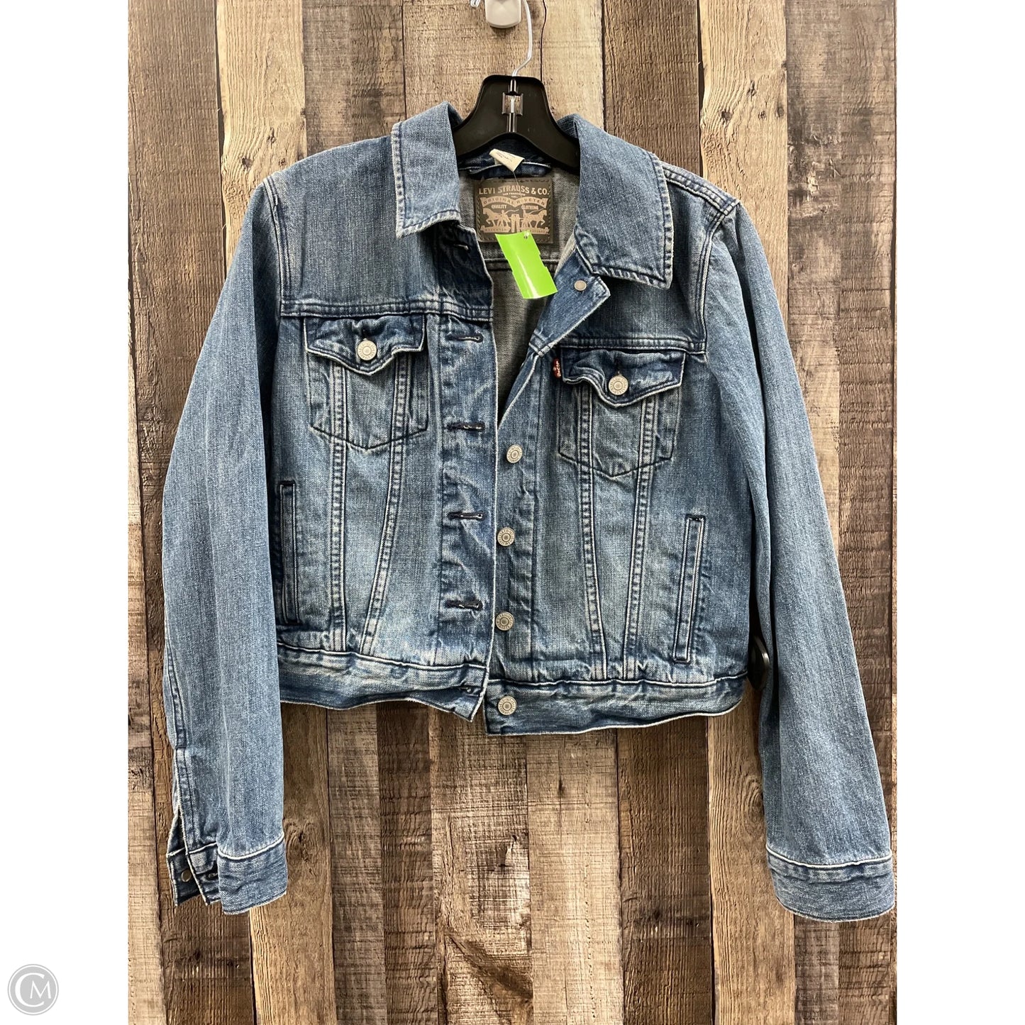 Jacket Denim By Levis In Blue Denim, Size: M