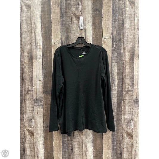 Top Long Sleeve Basic By J. Jill In Black, Size: L