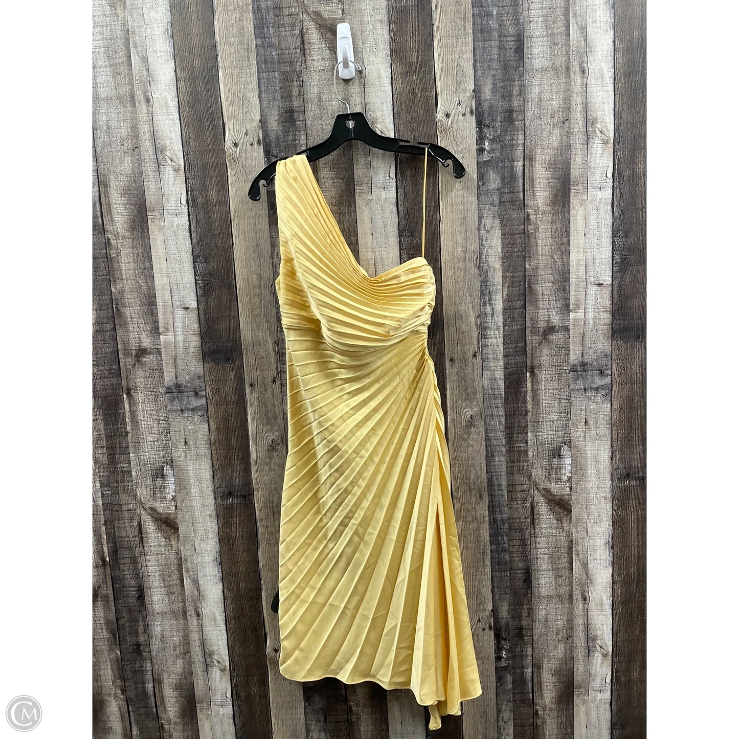 Dress Casual Midi By Banana Republic In Gold, Size: M