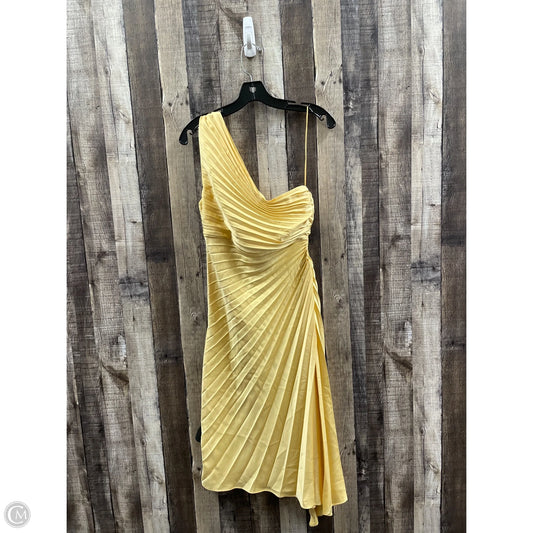 Dress Casual Midi By Banana Republic In Gold, Size: M