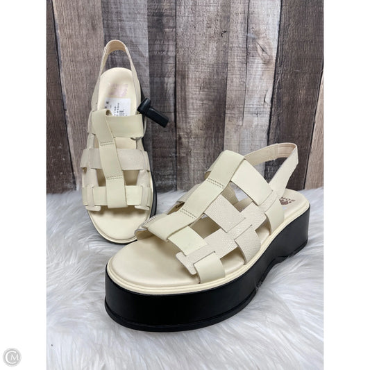 Sandals Heels Platform By Sorel In Cream, Size: 9