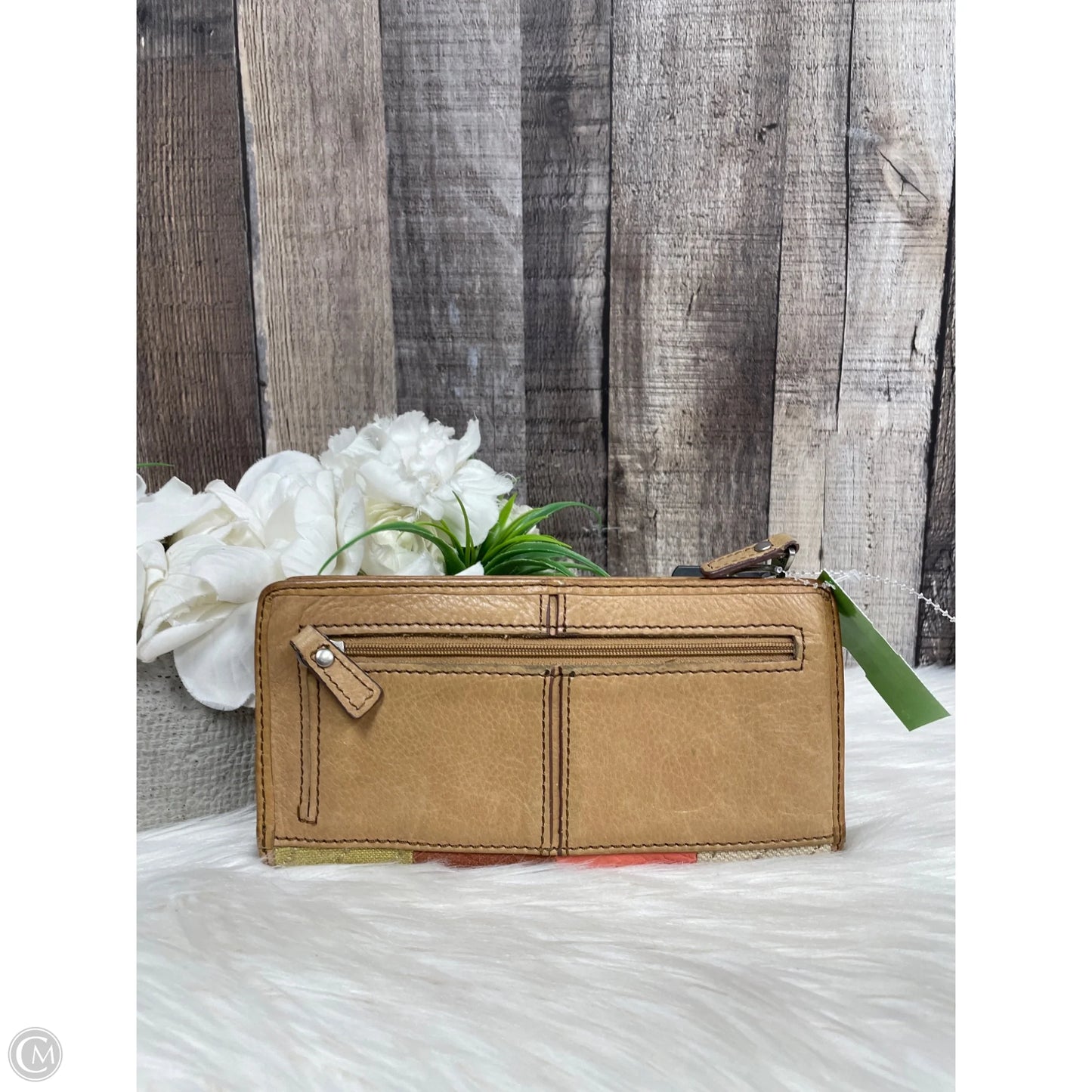 Wallet Leather By Fossil, Size: Medium