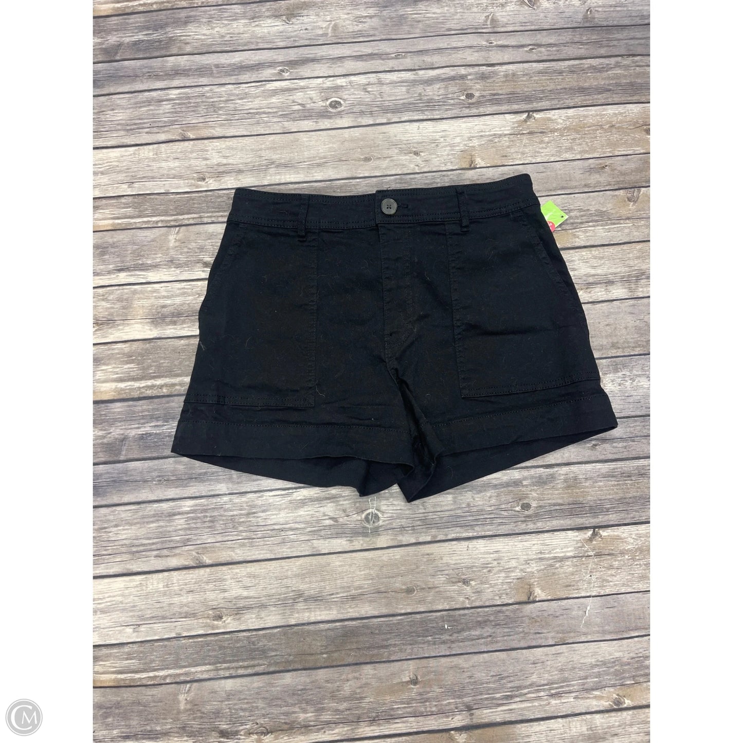 Shorts By H&m In Black, Size: 10