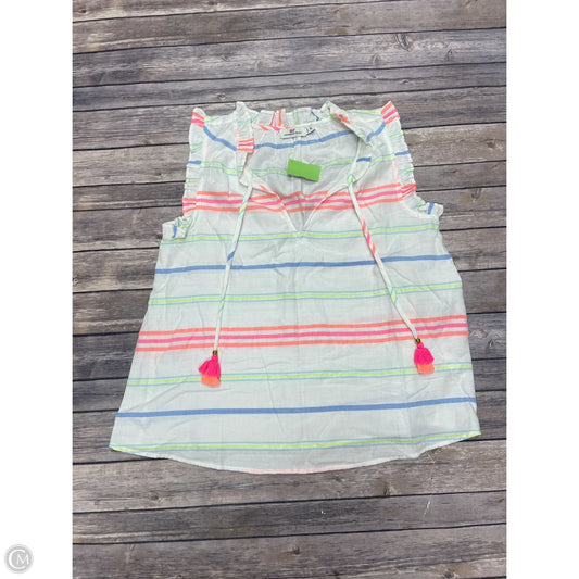 Top Sleeveless By Vineyard Vines In Striped Pattern, Size: M