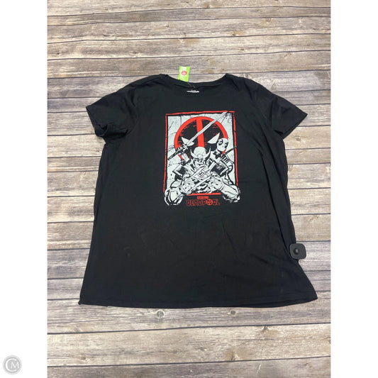 Top Short Sleeve By Cme In Black, Size: 1x