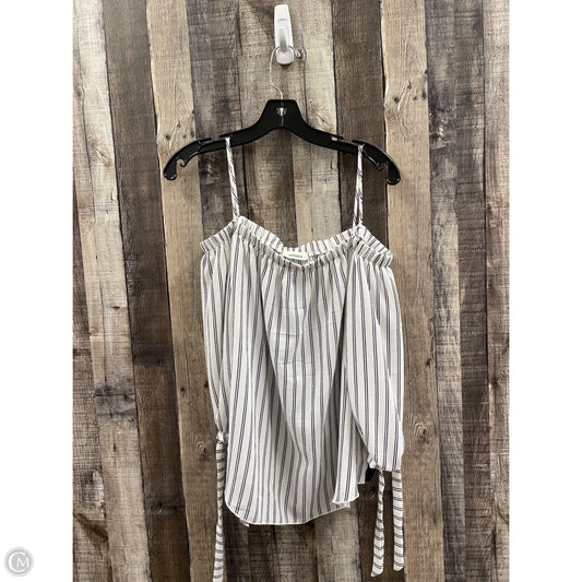 Top Long Sleeve By Cmf In Striped Pattern, Size: L
