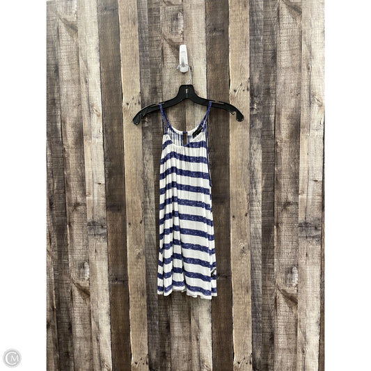 Top Sleeveless By Willi Smith In Blue & White, Size: L