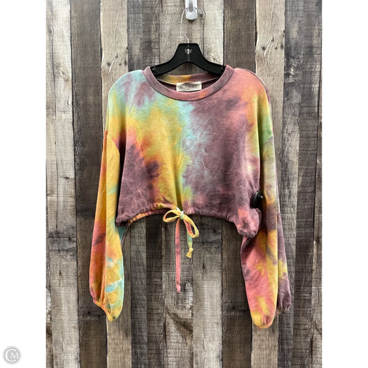 Top Long Sleeve By Audrey In Tie Dye Print, Size: S