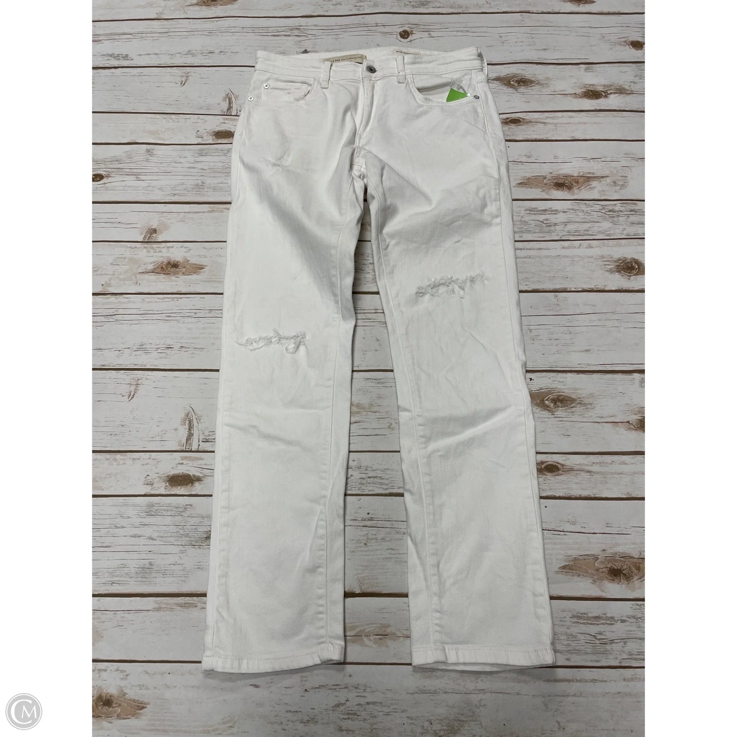 Jeans Skinny By Pilcro In White Denim, Size: 4