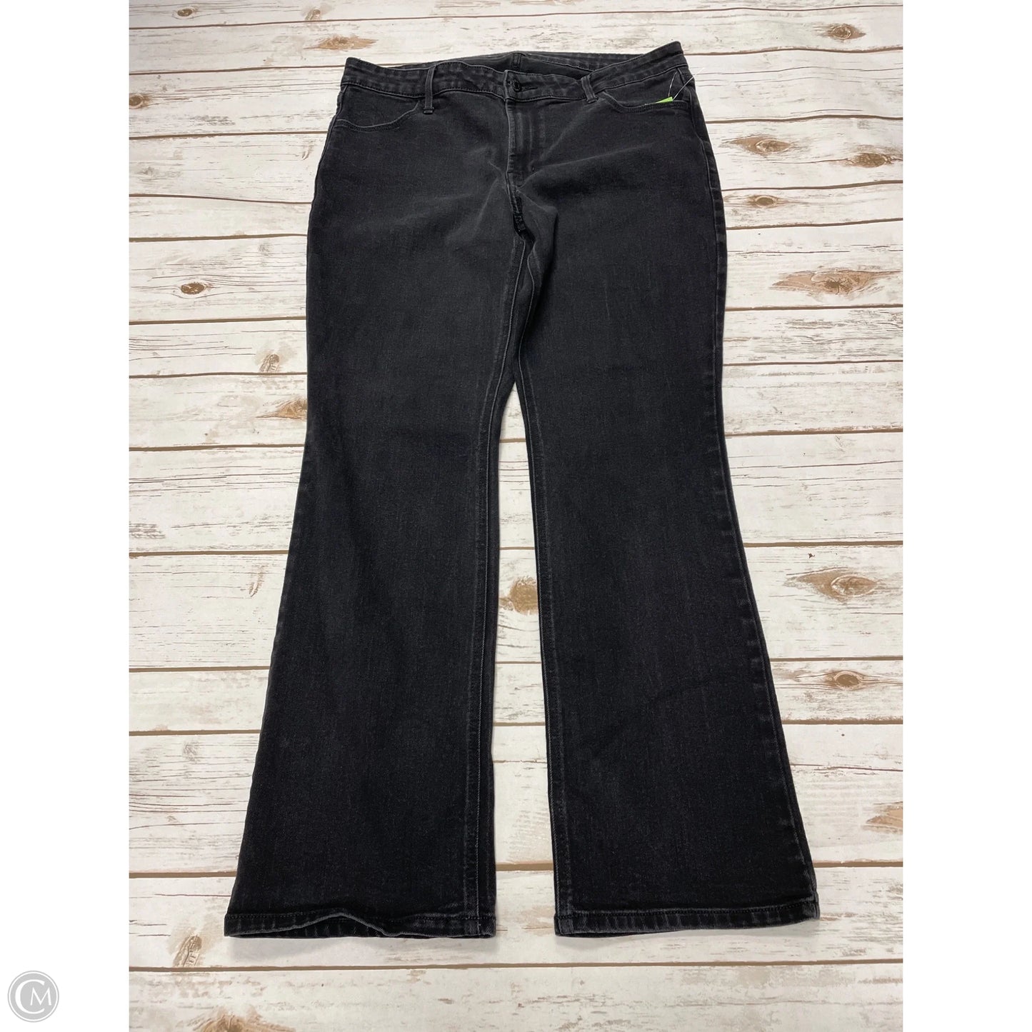 Jeans Boot Cut By Old Navy In Black Denim, Size: 14