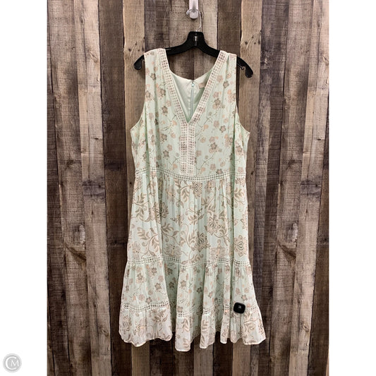 Dress Casual Midi By Loft In Multi-colored, Size: 1x