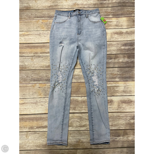 Jeans Skinny By Akira In Blue Denim, Size: 16
