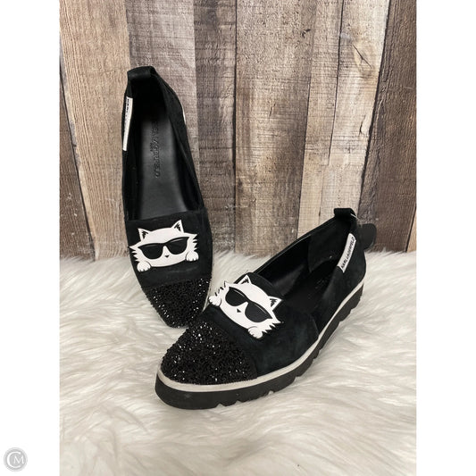 Shoes Designer By Karl Lagerfeld In Black, Size: 8