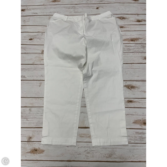 Jeans Cropped By Talbots In White, Size: 16