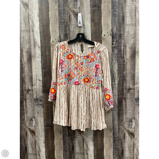 Top Long Sleeve By Savanna Jane In Multi-colored, Size: S