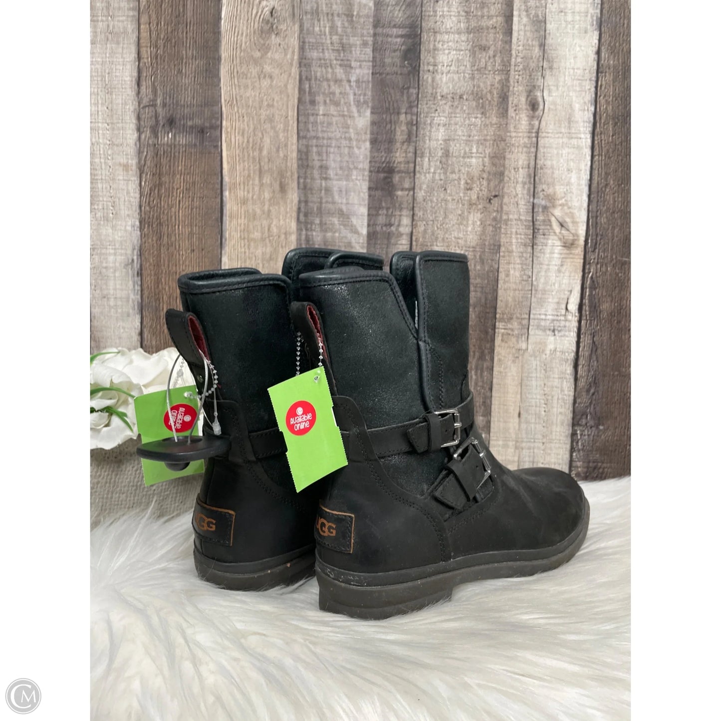 Boots Designer By Ugg In Black, Size: 7