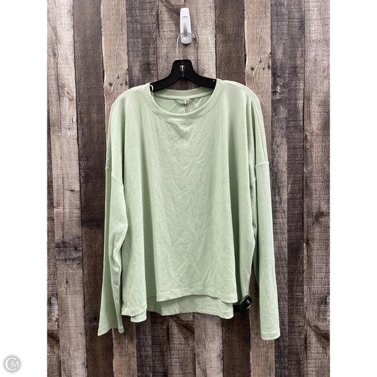 Athletic Top Long Sleeve Crewneck By Calia In Green, Size: 2x
