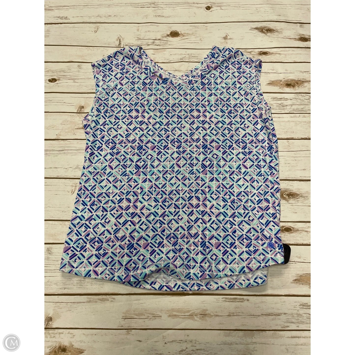 Top Sleeveless By Talbots In Multi-colored, Size: 1x