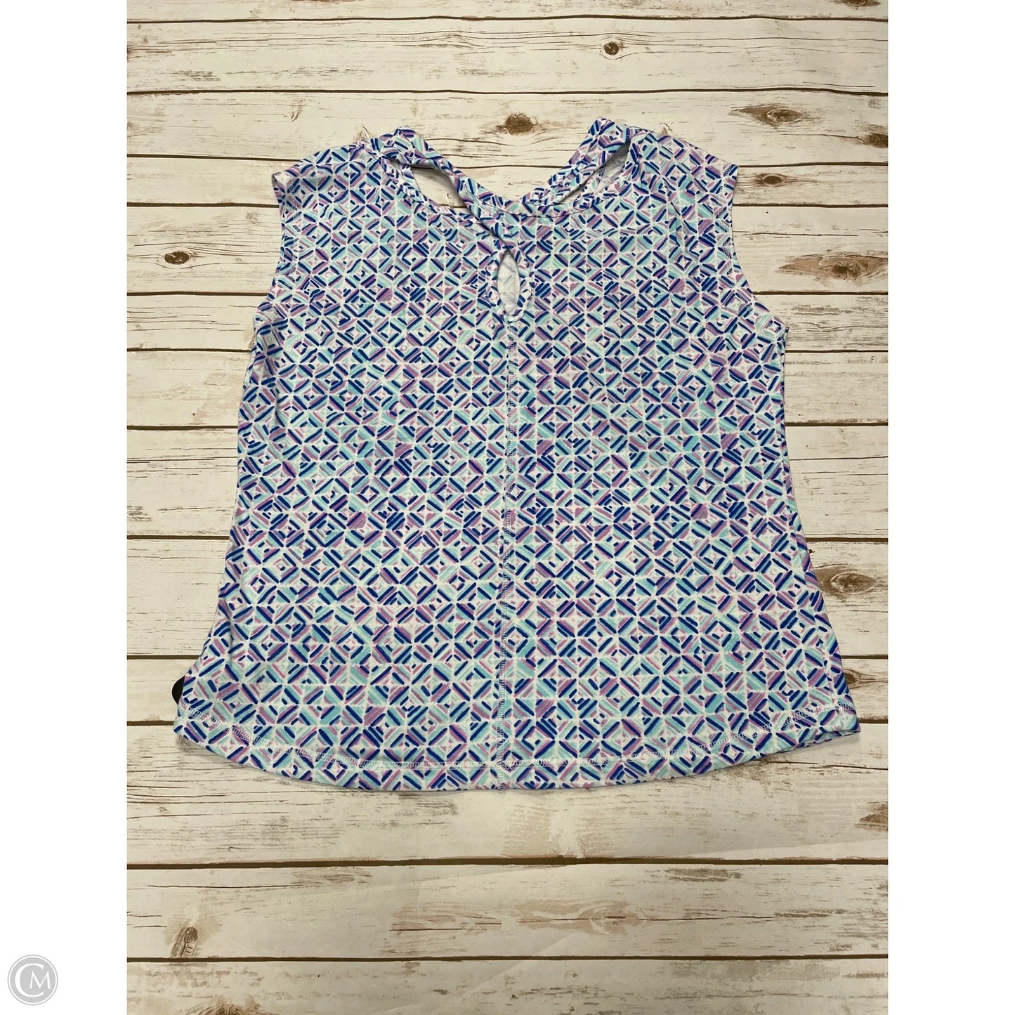 Top Sleeveless By Talbots In Multi-colored, Size: 1x