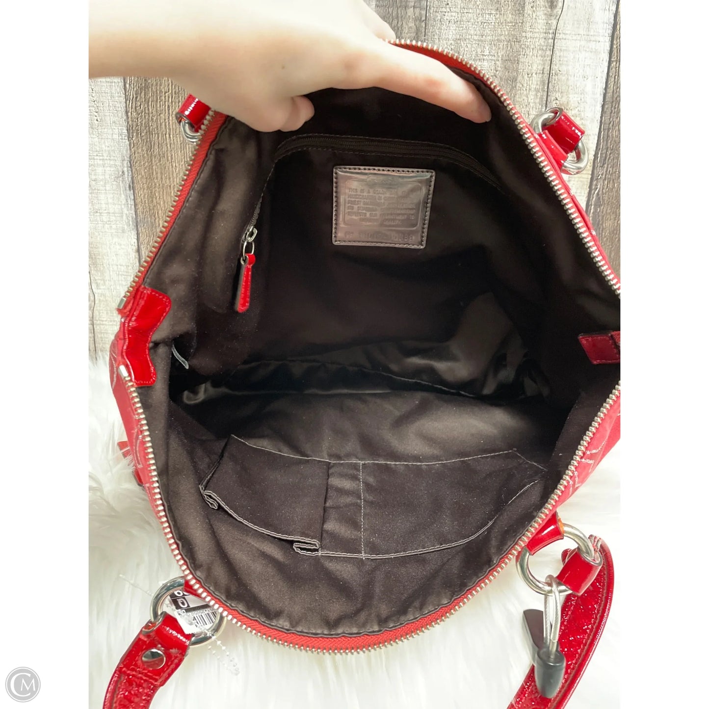 Handbag Designer By Coach, Size: Large