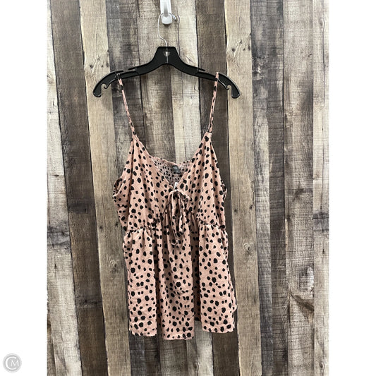 Top Sleeveless By Shein In Animal Print, Size: 3x