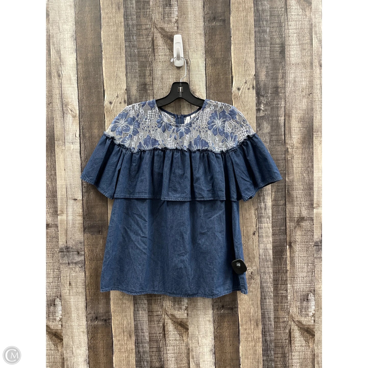 Top Short Sleeve By Kensie In Blue, Size: M