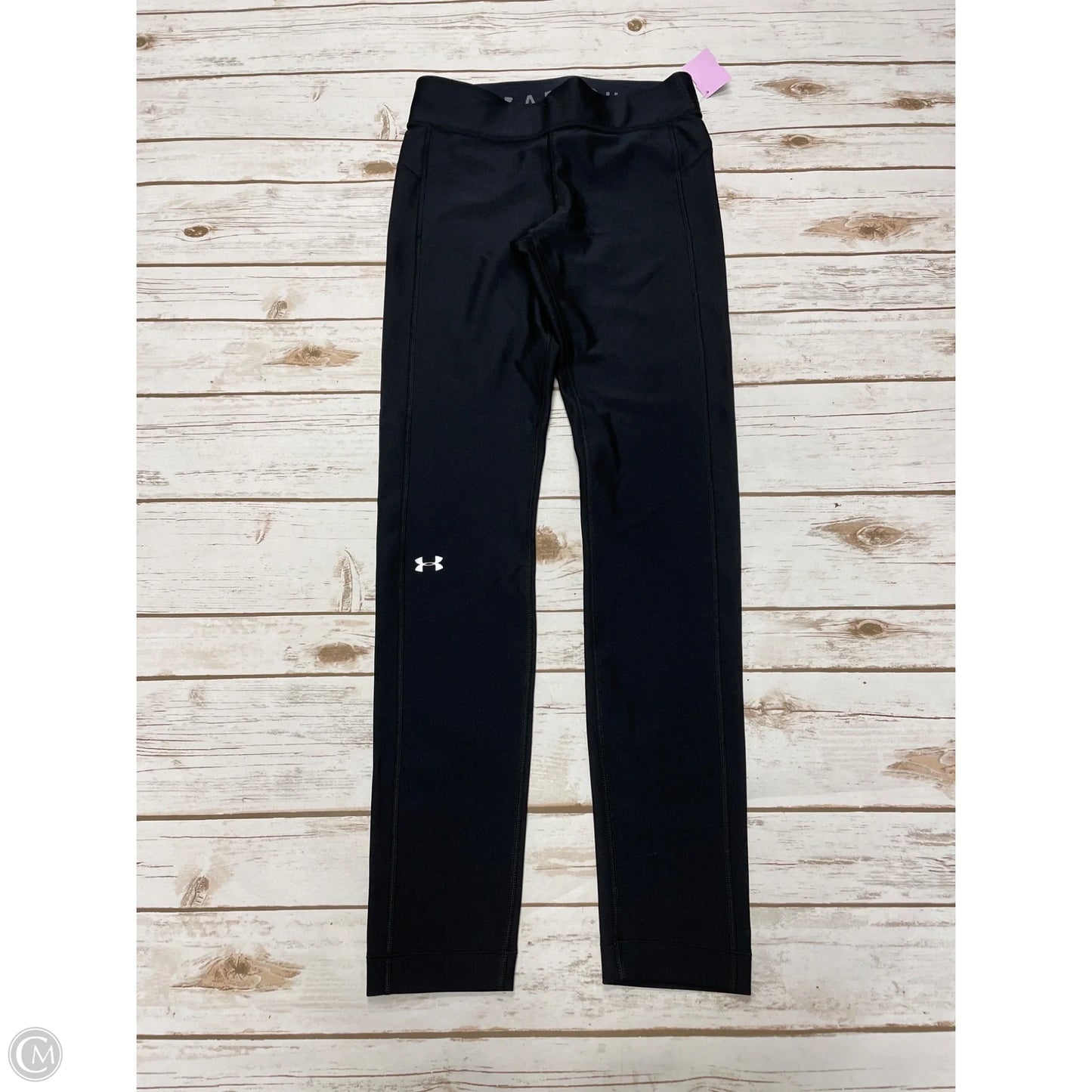 Athletic Leggings By Under Armour In Black, Size: M