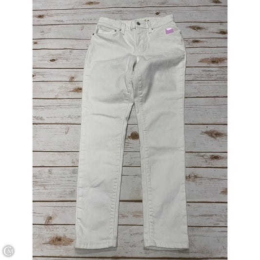 Jeans Skinny By Levis In White Denim, Size: 10