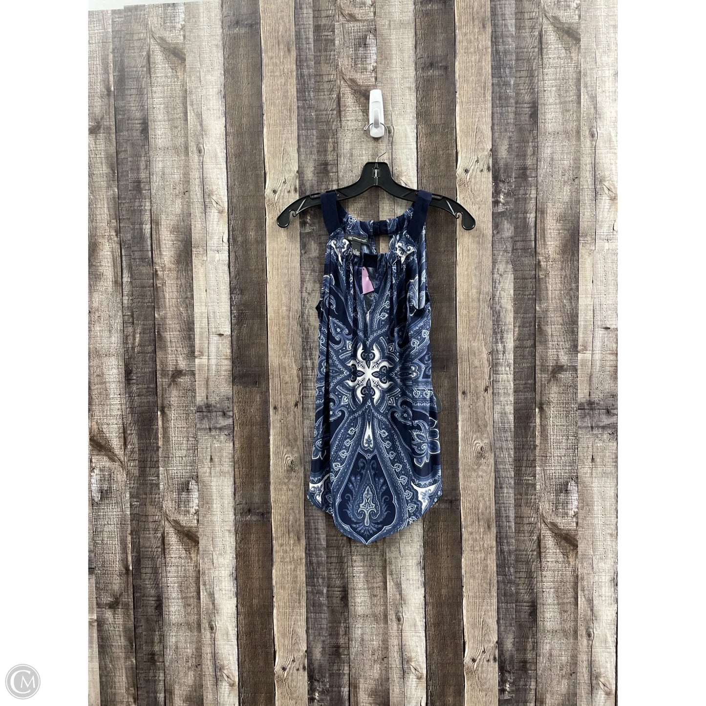 Top Sleeveless By Inc In Blue, Size: M