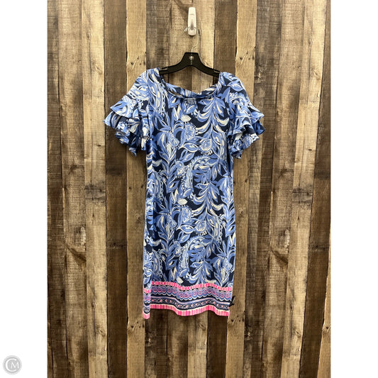 Dress Designer By Lilly Pulitzer In Blue & White, Size: M
