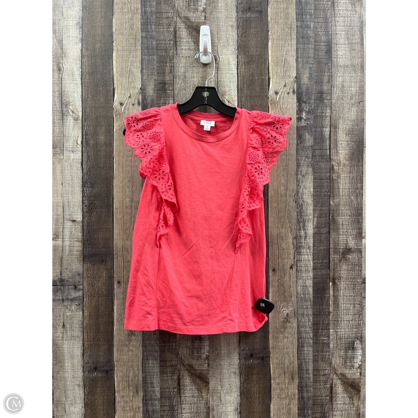 Top Sleeveless By J. Crew In Coral, Size: S