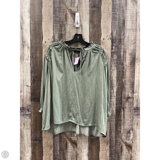 Top 3/4 Sleeve By Current Air In Green, Size: M