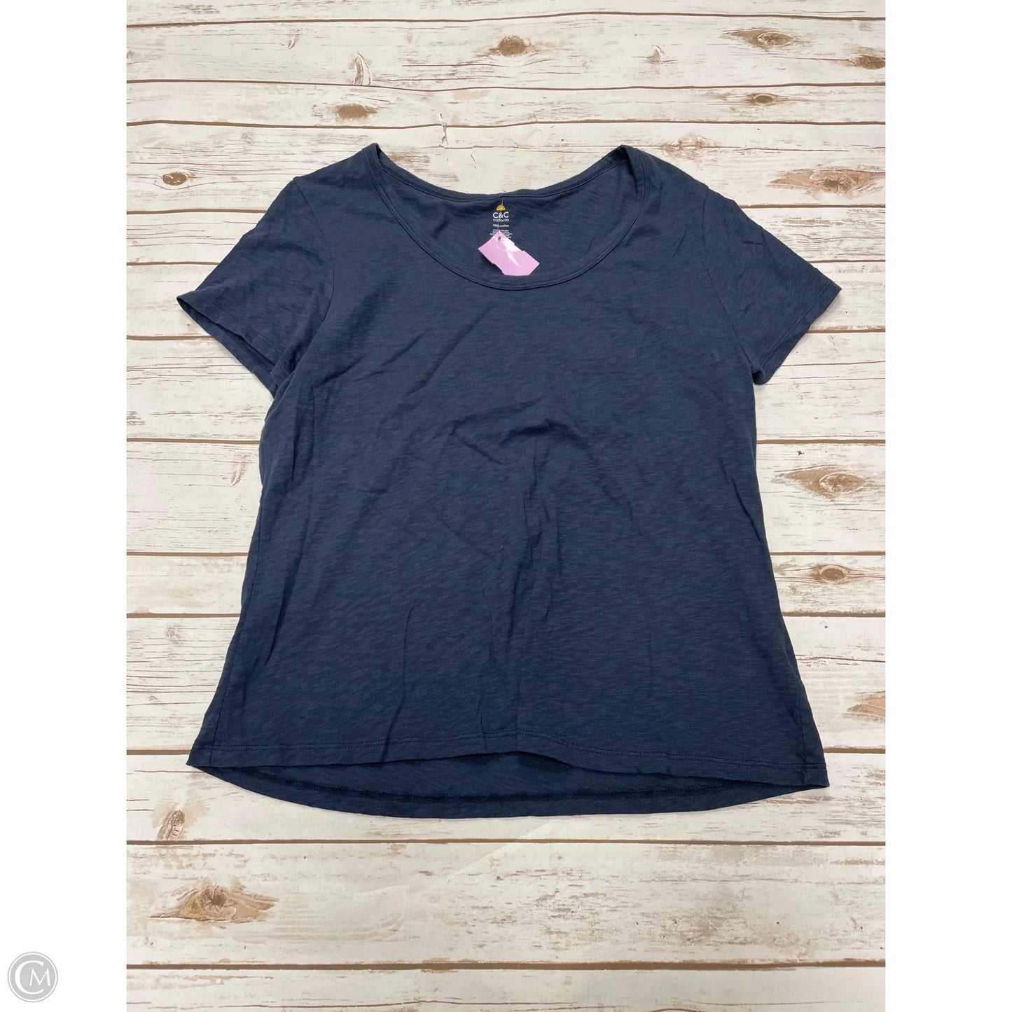 Top Short Sleeve By C And C In Navy, Size: Xl