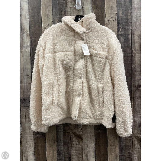Jacket Fleece By Thread And Supply In Cream, Size: M