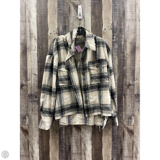 Jacket Shirt By La Miel In Plaid Pattern, Size: M