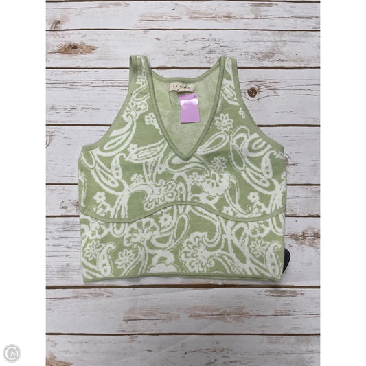 Vest Sweater By La Hearts In Green & White, Size: M