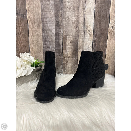 Boots Ankle Heels By Madden Girl In Black, Size: 7