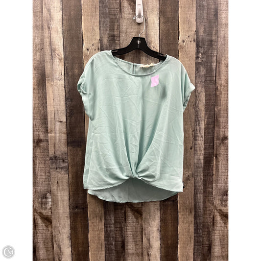 Top Short Sleeve By Hippie Rose In Green, Size: L