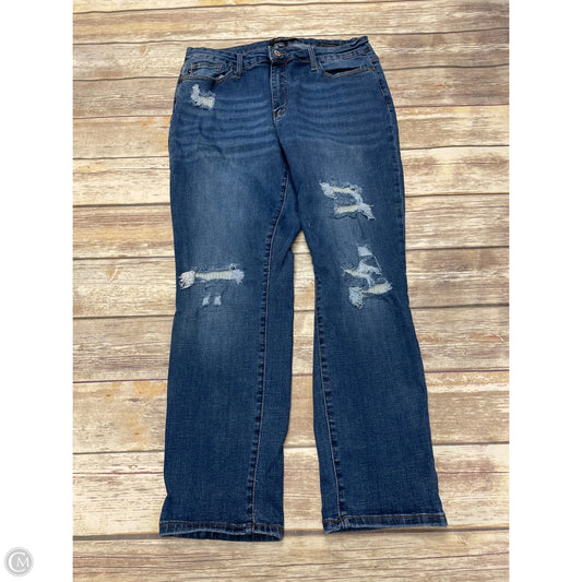 Jeans Skinny By Judy Blue In Blue Denim, Size: 14