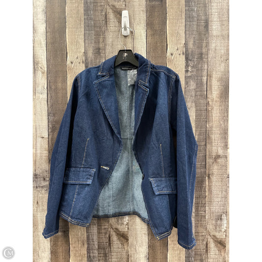 Blazer By Cme In Blue Denim, Size: L
