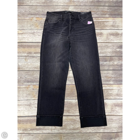 Jeans Cropped By Liverpool In Black Denim, Size: 4
