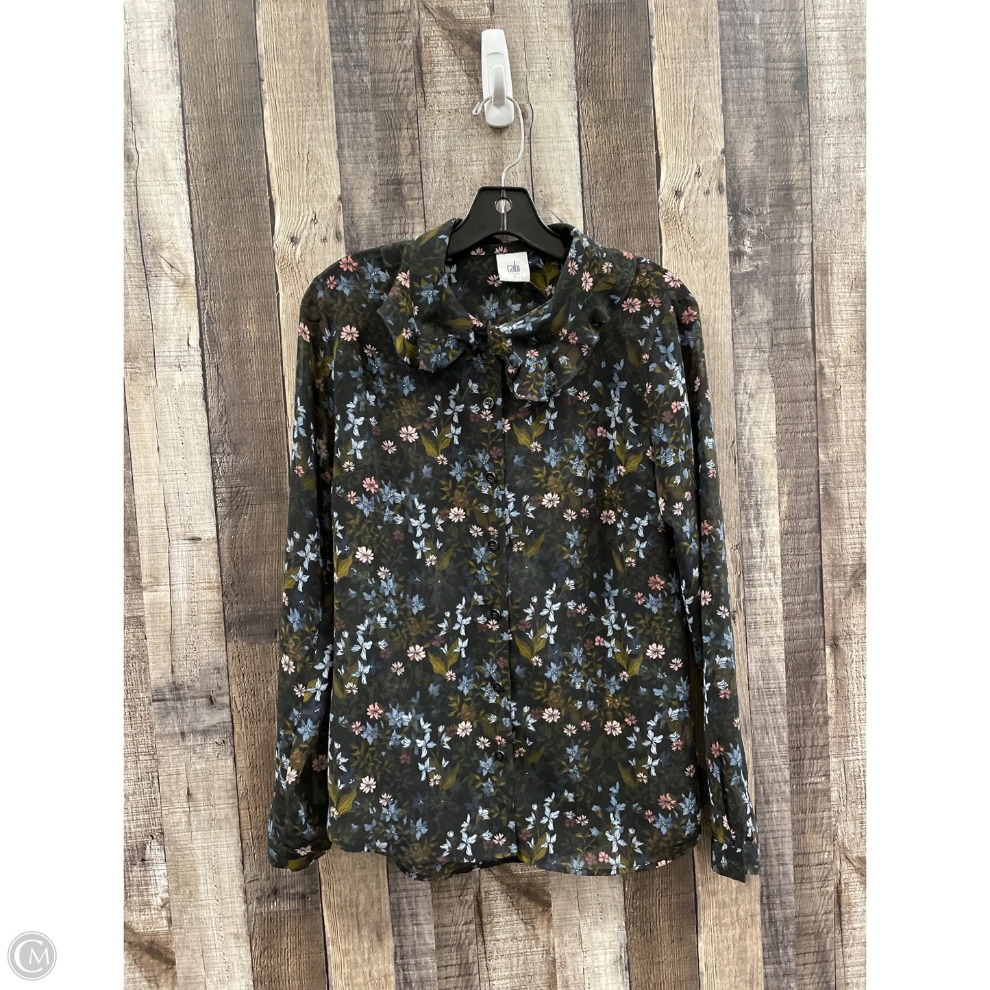 Top Long Sleeve By Cabi In Multi-colored, Size: S