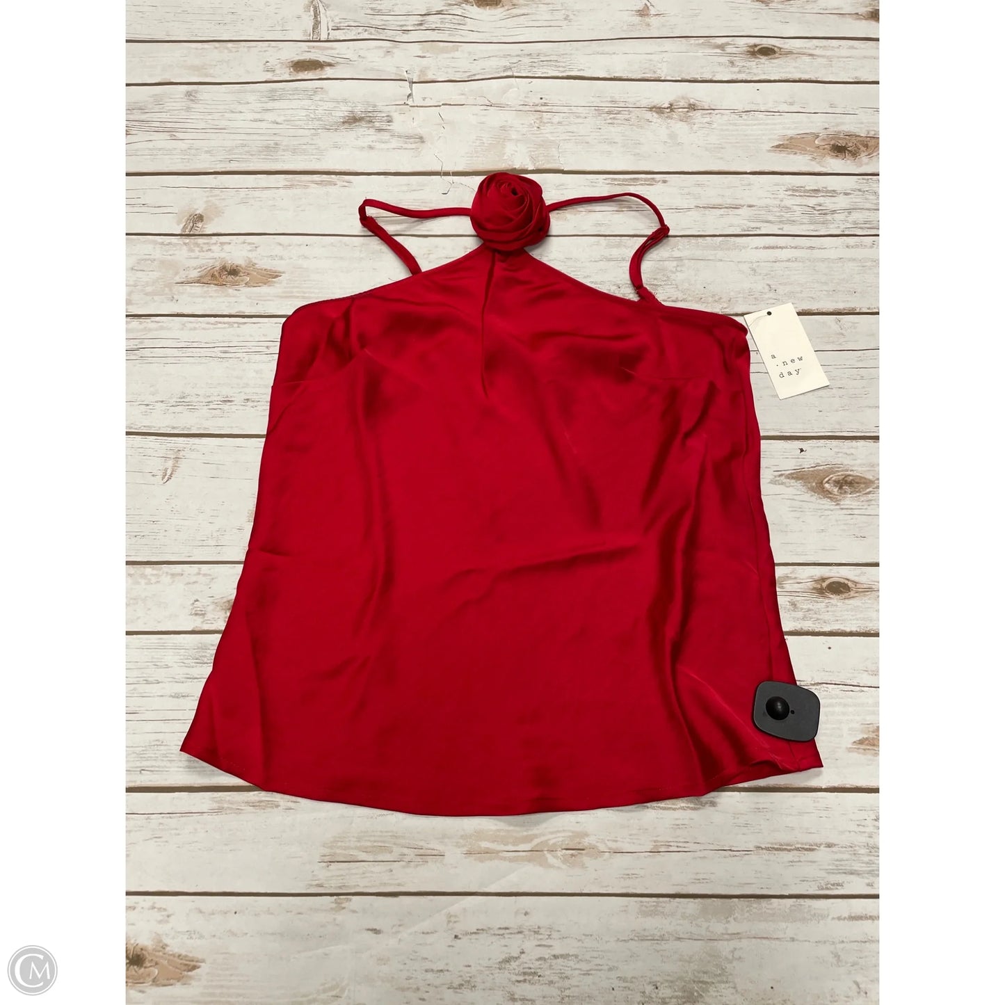 Top Sleeveless By A New Day In Red, Size: Xs