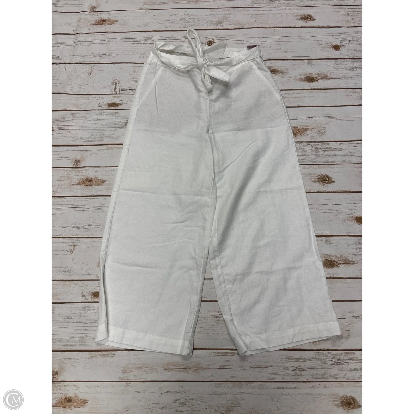 Pants Wide Leg By Loft In White, Size: Sp