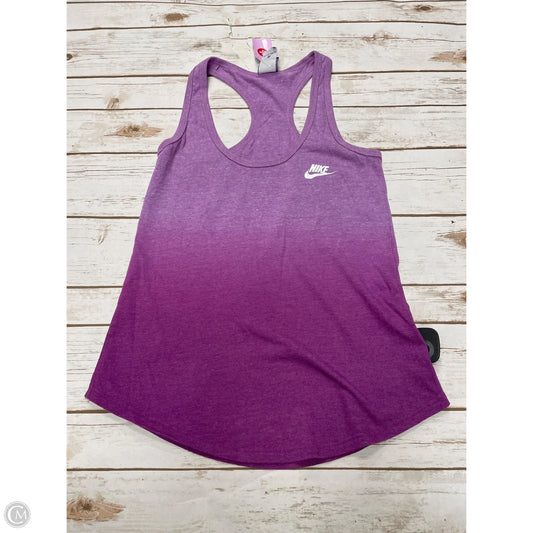Athletic Tank Top By Nike In Purple, Size: Xs